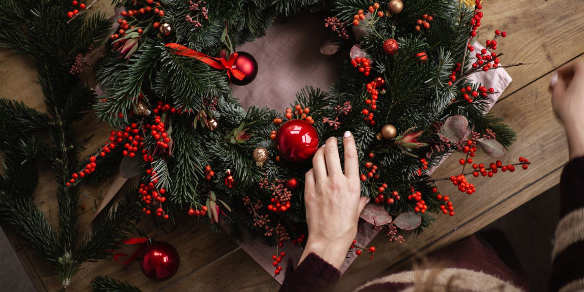 Kunstgroen en kerstzijde