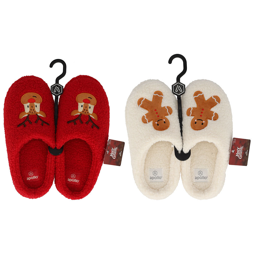 apollo ladies x-mas home slippers 41/42 combi a ass 1