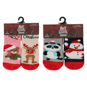 apollo babies slippersocks x-mas 2 pack 74/86 combi 1 ass 5