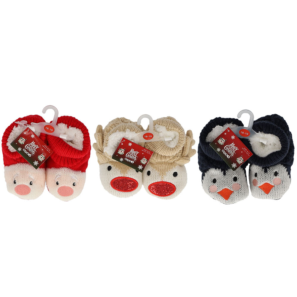 apollo babies knitted booties x-mas 18/19 combi a ass 1