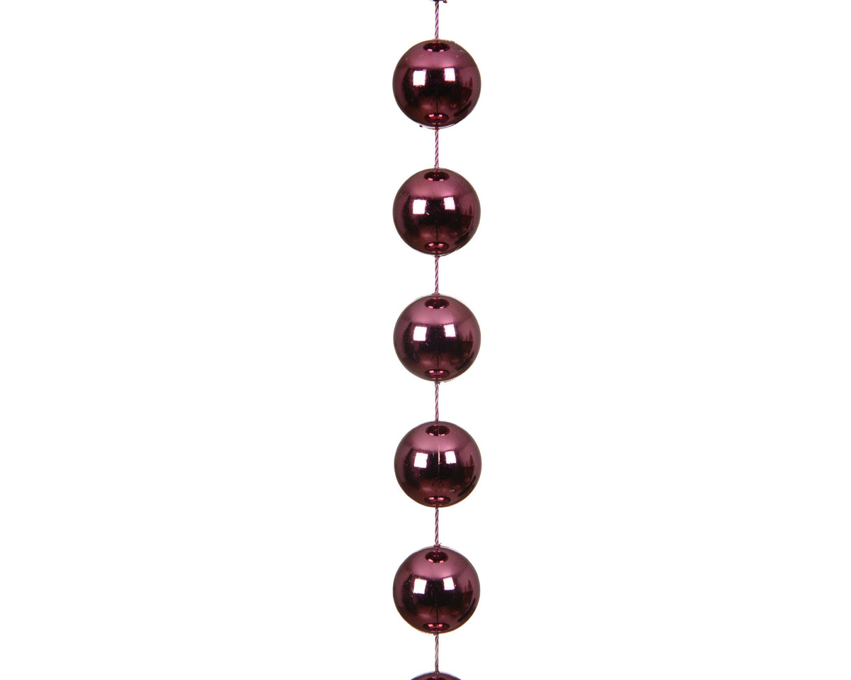 kralenslinger xxl polystyreen shiny donker roze d.2cm x l.270cm