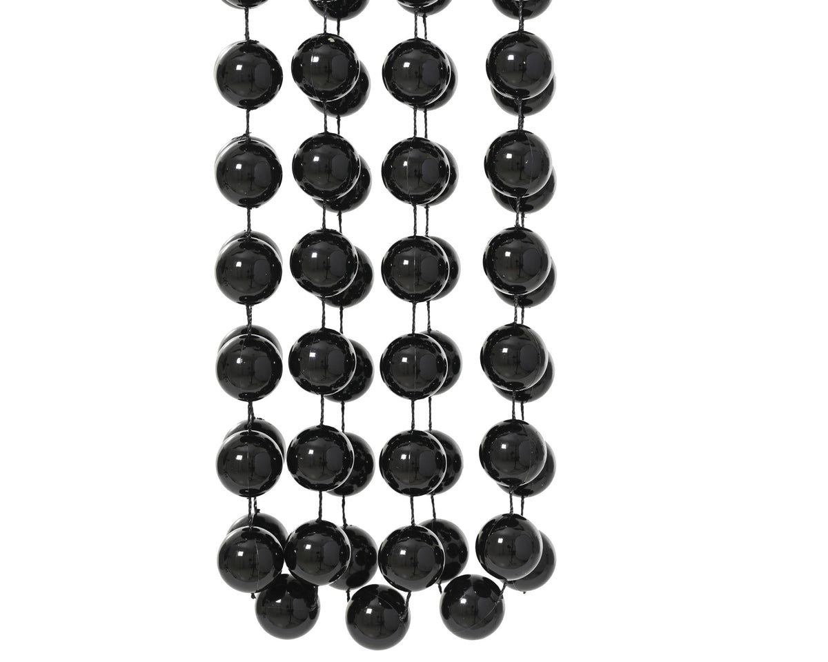 kralenslinger xxl polystyreen shiny zwart d.2cm x l.270cm
