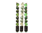 kerstballen glas shiny - matt with swirl line - with tree - with star 3col ass assortie d.3cm