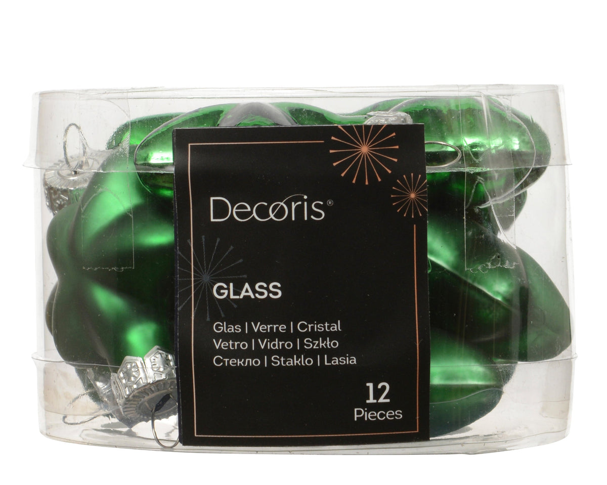 ster glas shiny - matt mix jolly groen l.2cm x w.4.5cm x h.4cm