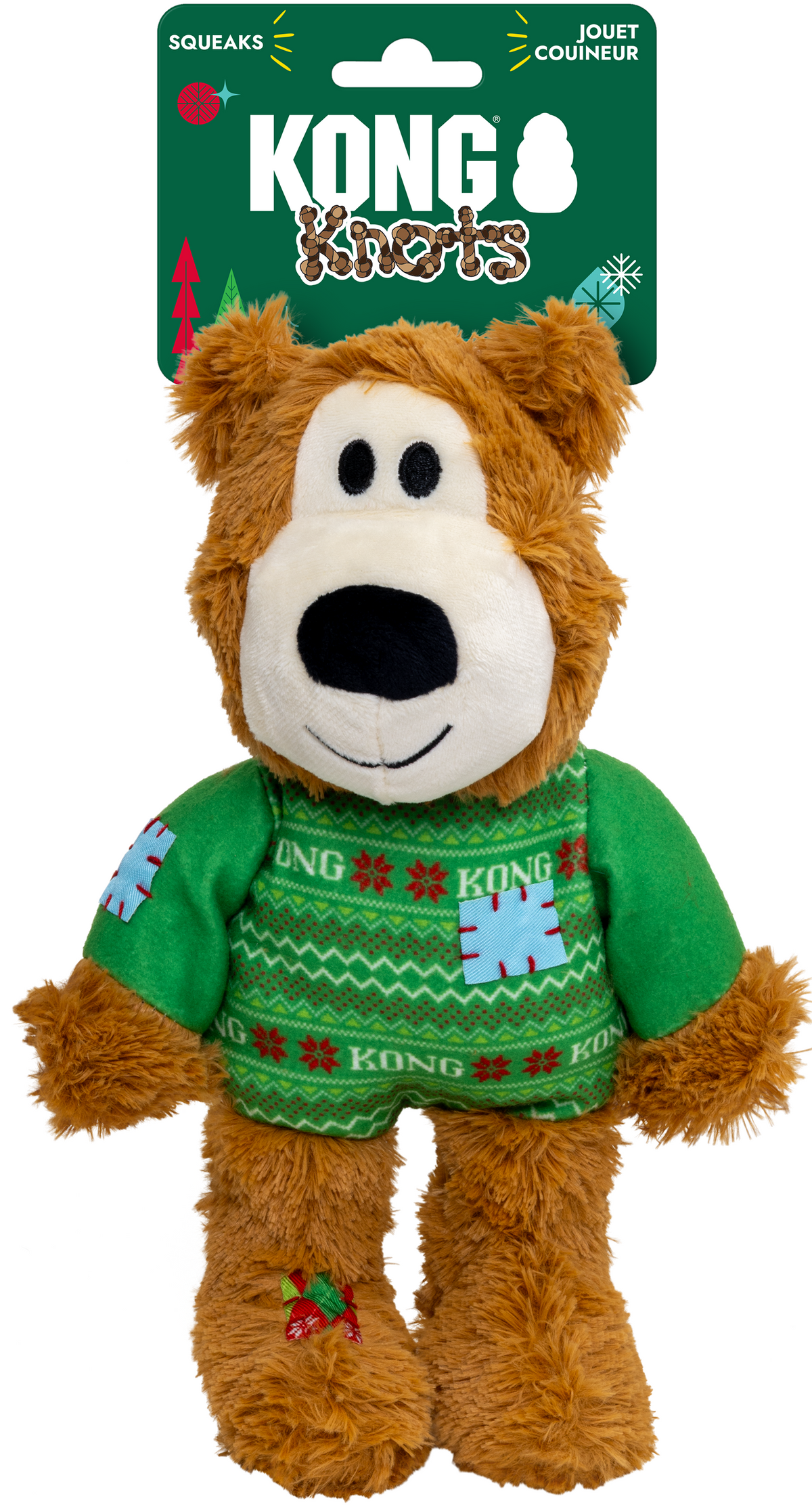 holiday wild knots sweater bear med/larg