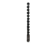 kerstballen polystyreen shiny, matt, glitter mix zwart d.3cm koker a 14 stuks