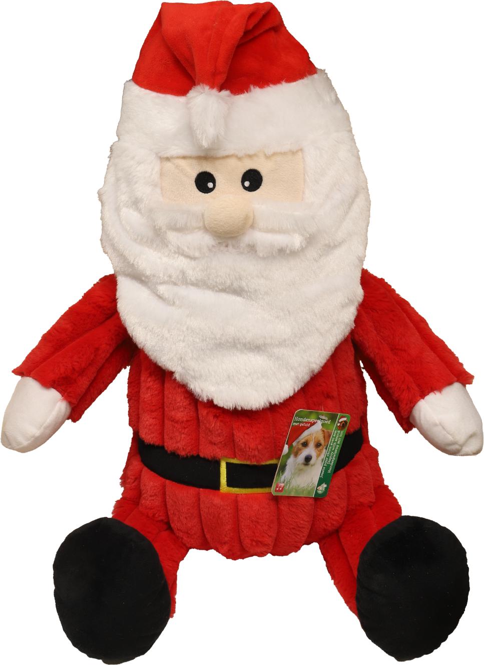 kerstman corduroy met knor xxl 90cm