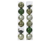 kerstballen shatterpoof d.15cm mixtube a 6 groen