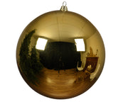 kerstballen polystyreen shiny d.14cm licht goud