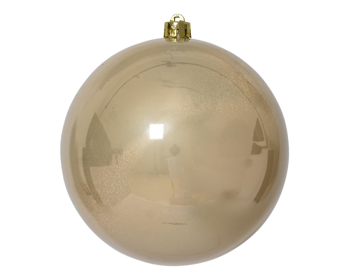 kerstballen polystyreen shiny d.14cm parel