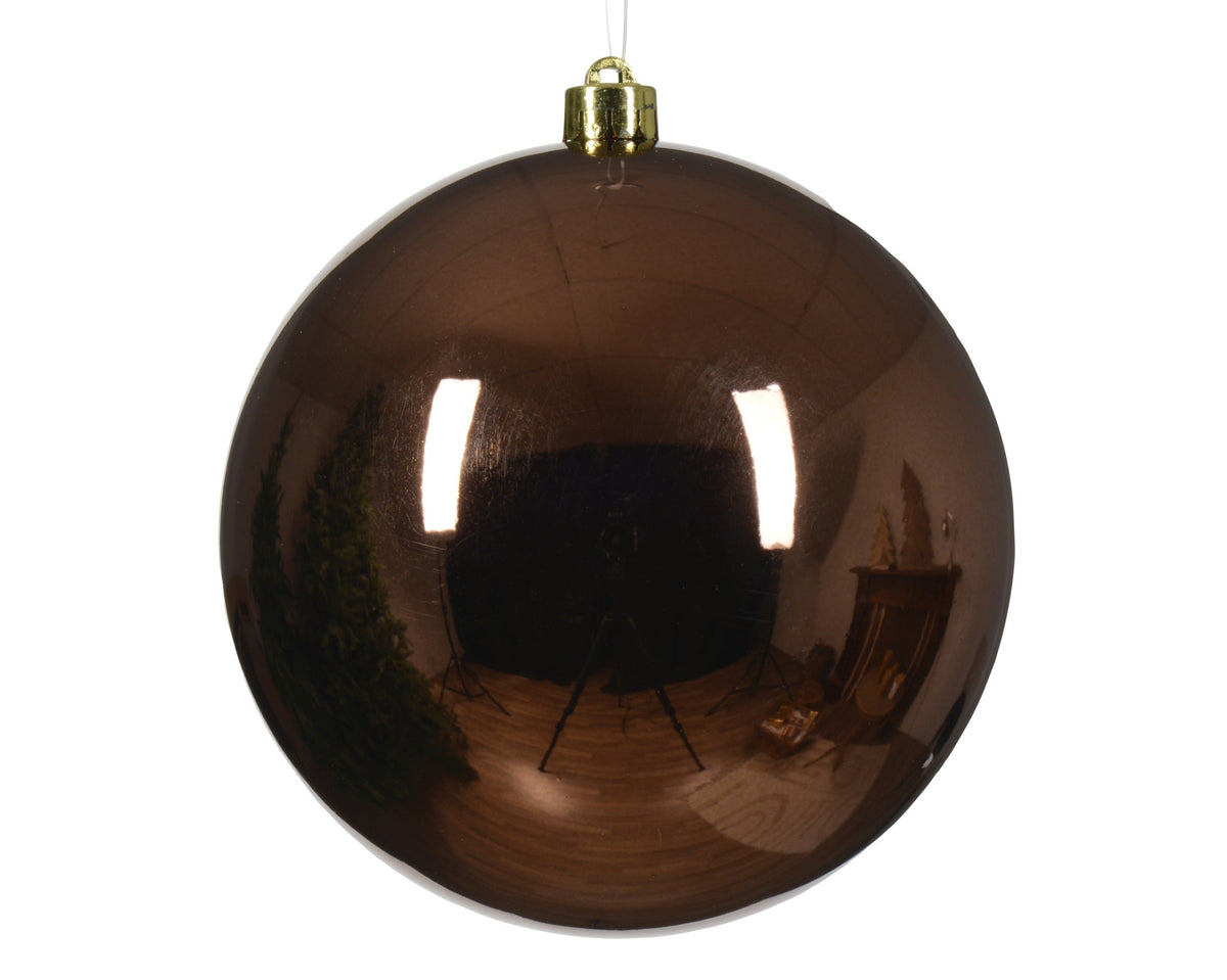 kerstballen polystyreen sh espresso d.14cm