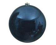 kerstballen polystyreen shiny nachtblauw d.14cm