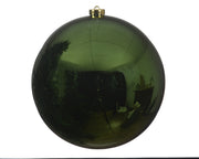 kerstballen polystyreen shiny dennengroen d.14cm
