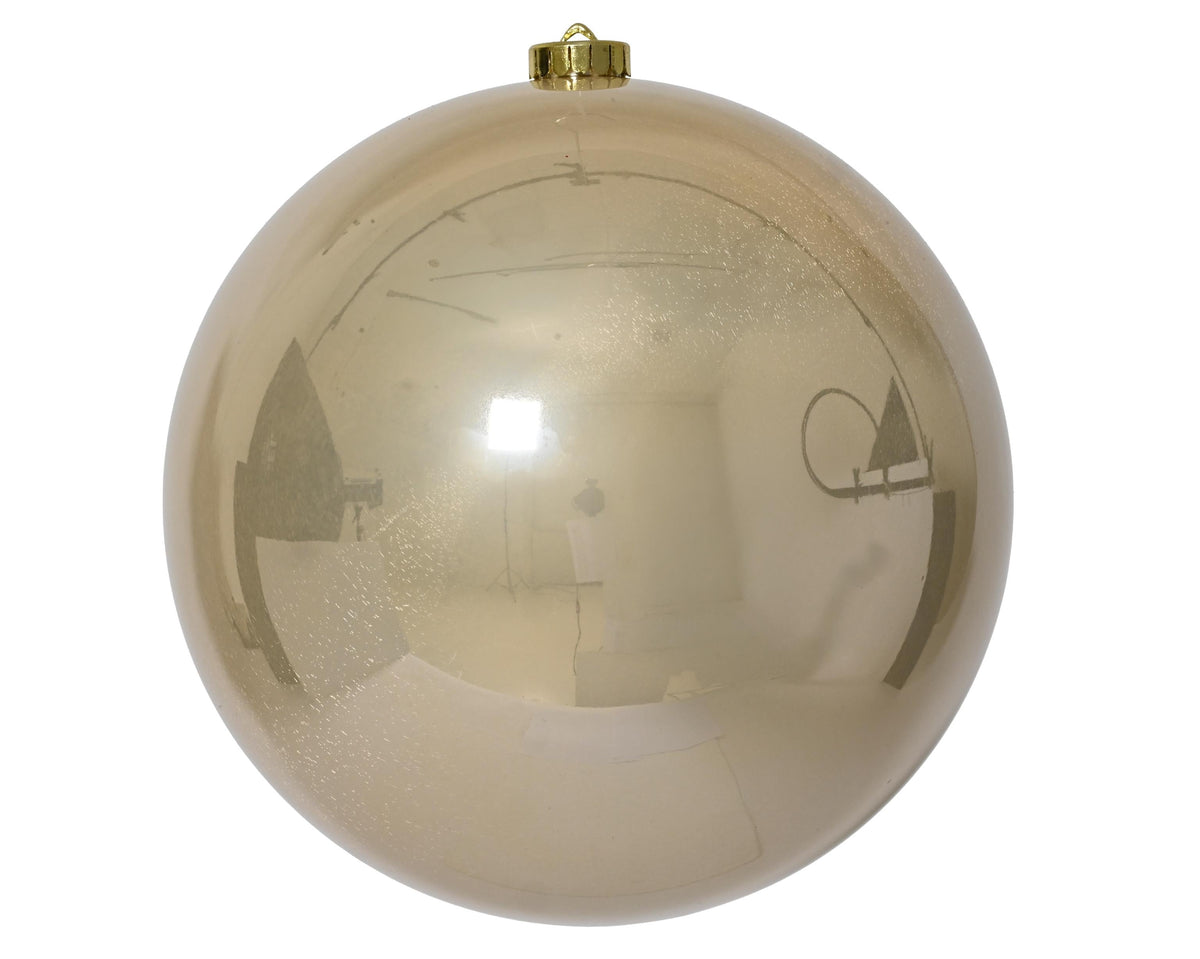 kerstballen polystyreen shiny d.20cm parel