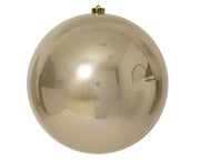kerstballen polystyreen shiny d.25cm parel