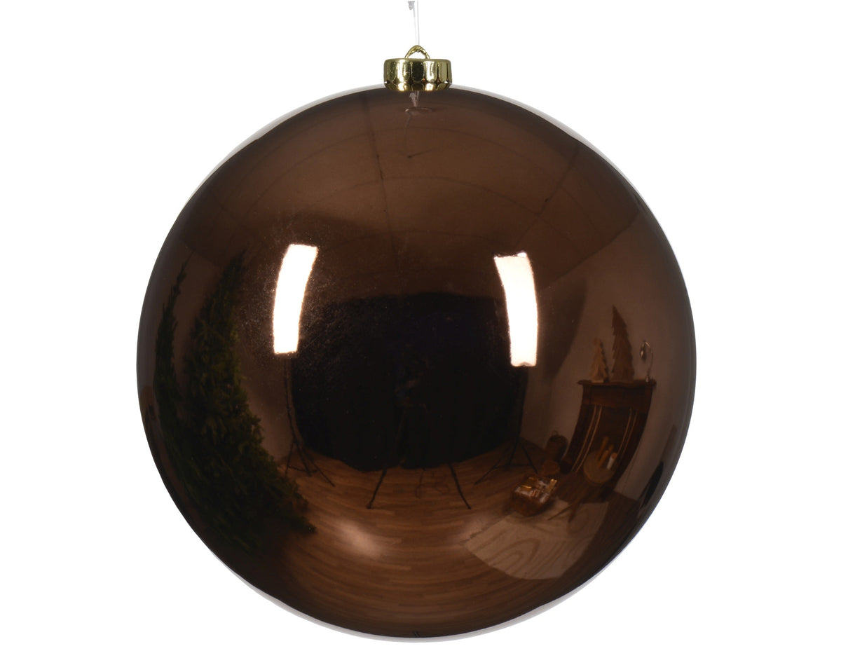 kerstballen polystyreen sh espresso d.20cm