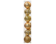 kerstballen shatterpoof d.15cm mixtube a 6 licht goud