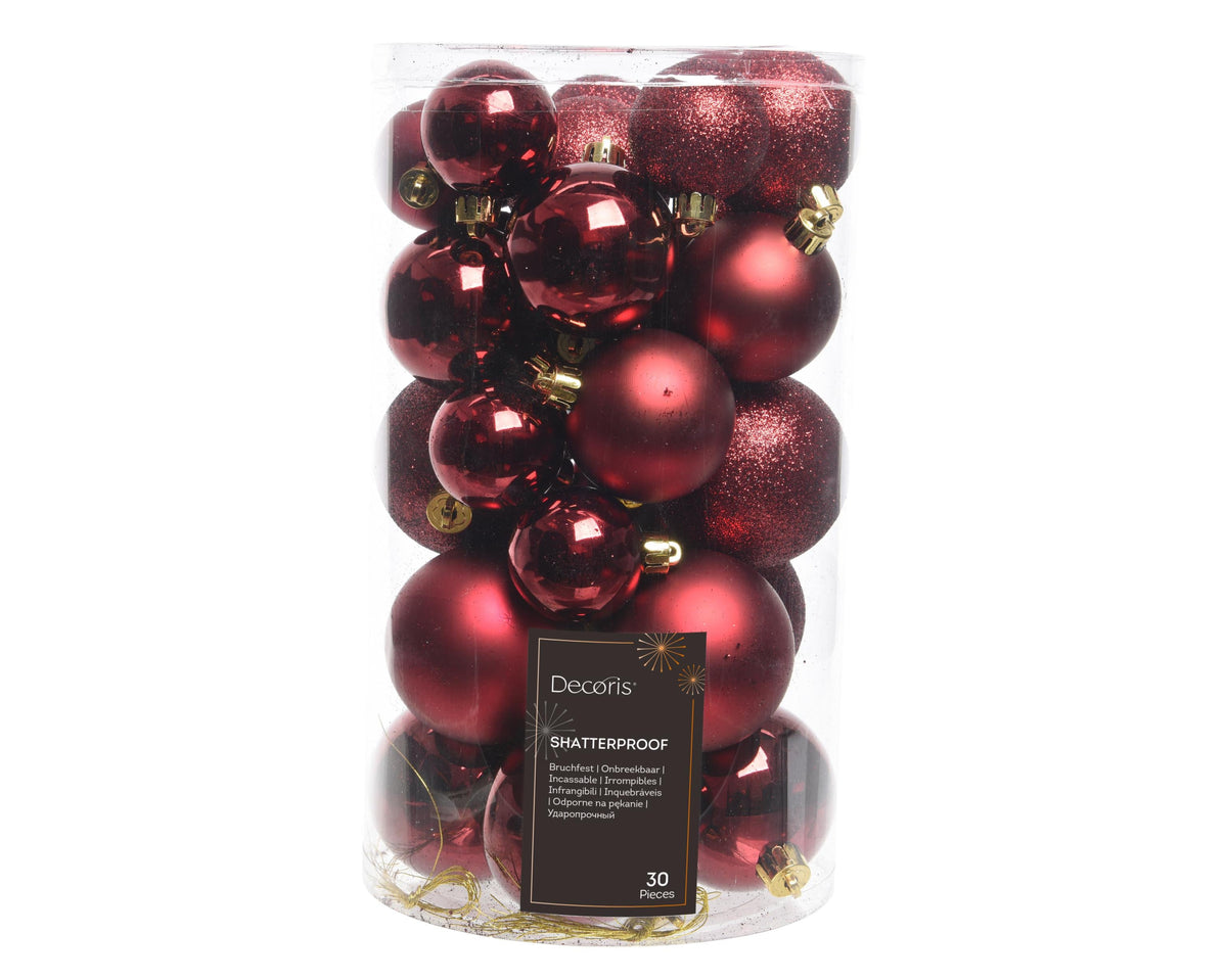 kerstballlen shatterproof mixtube a 30 ossenbloed
