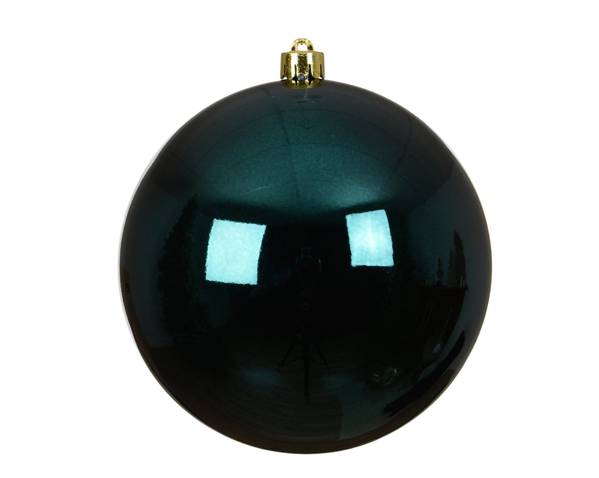 kerstballen polystyreen shiny emerald d.14cm