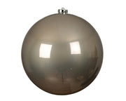 kerstballen polystyreen enamel smokey parel d.20cm