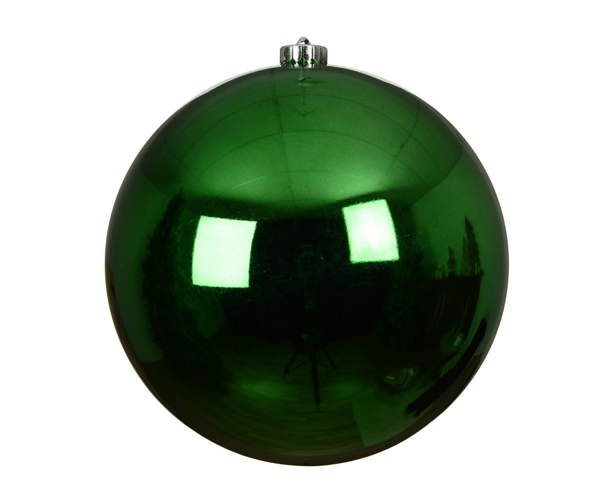 kerstballen polystyreen shiny jolly groen d.20cm