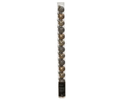 kerstballen polystyreen enamel - matt - glitter mix smokey parel d.3cm koker a 14 stuks