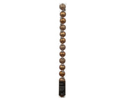 kerstballen polystyreen enamel - matt - glitter mix karamel bruin d.3cm koker a 14 stuks