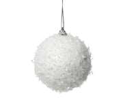 kerstbal op draad foam snow winterwit l.8cm x w.8cm x h.8cm