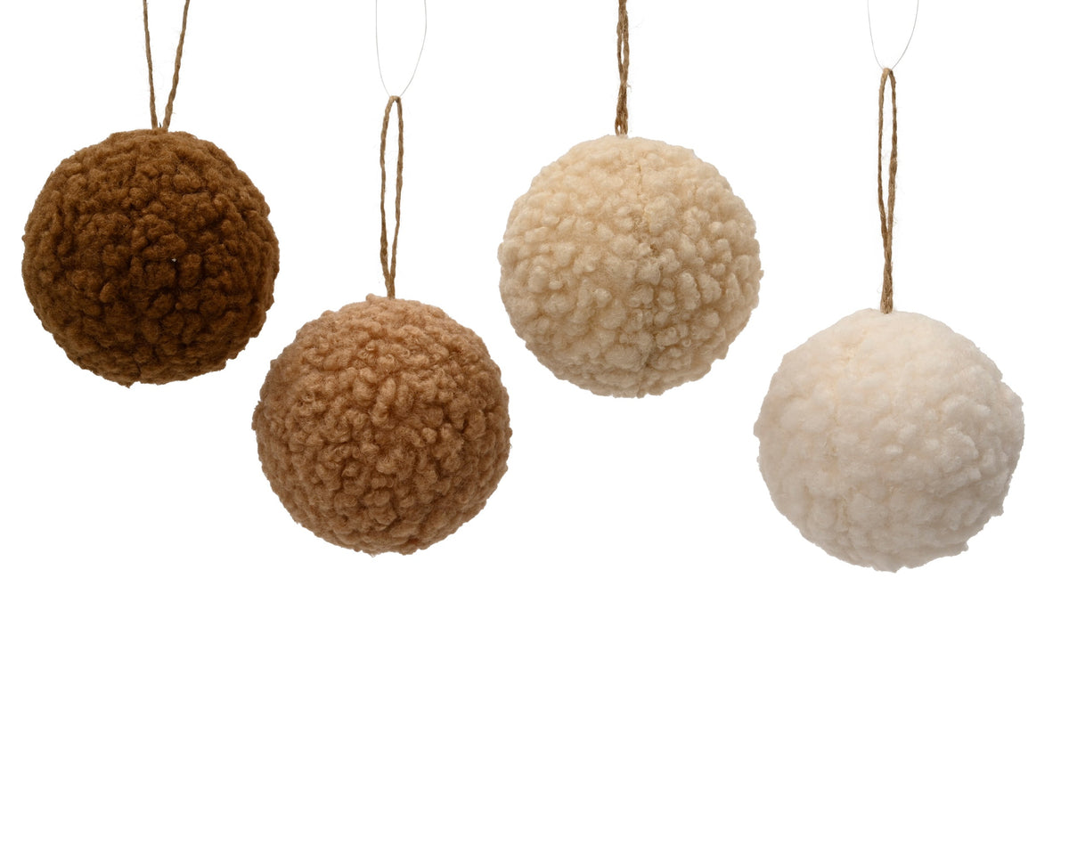 bal op draad stof ball fabric 4col ass assortie d.8cm
