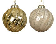 kerstballen polystyreen shiny,mercury beads 2col ass assortie d.8cm