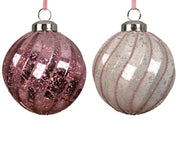 kerstballen polystyreen shiny,mercury beads 2col ass assortie d.8cm