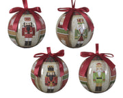 kerstbal op draad polyfoam shiny the nutcracker 4ass assortie l.8cm x w.8cm x h.9.3cm