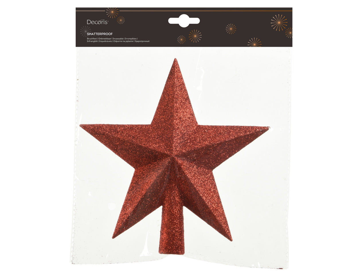 piek polystyreen glitter kerstrood l.4.2cm x w.19cm x h.19cm