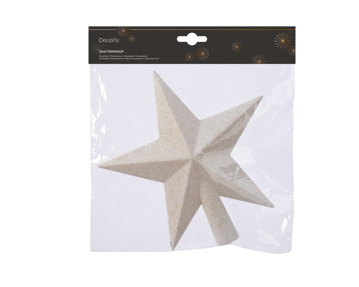 piek polystyreen glitter wolwit l.4.2cm x w.19cm x h.19cm