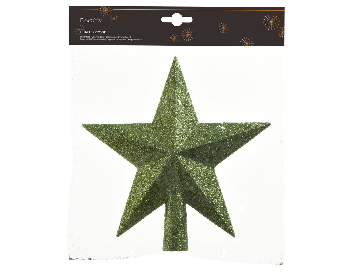 piek polystyreen glitter dennengroen l.4.2cm x w.19cm x h.19cm