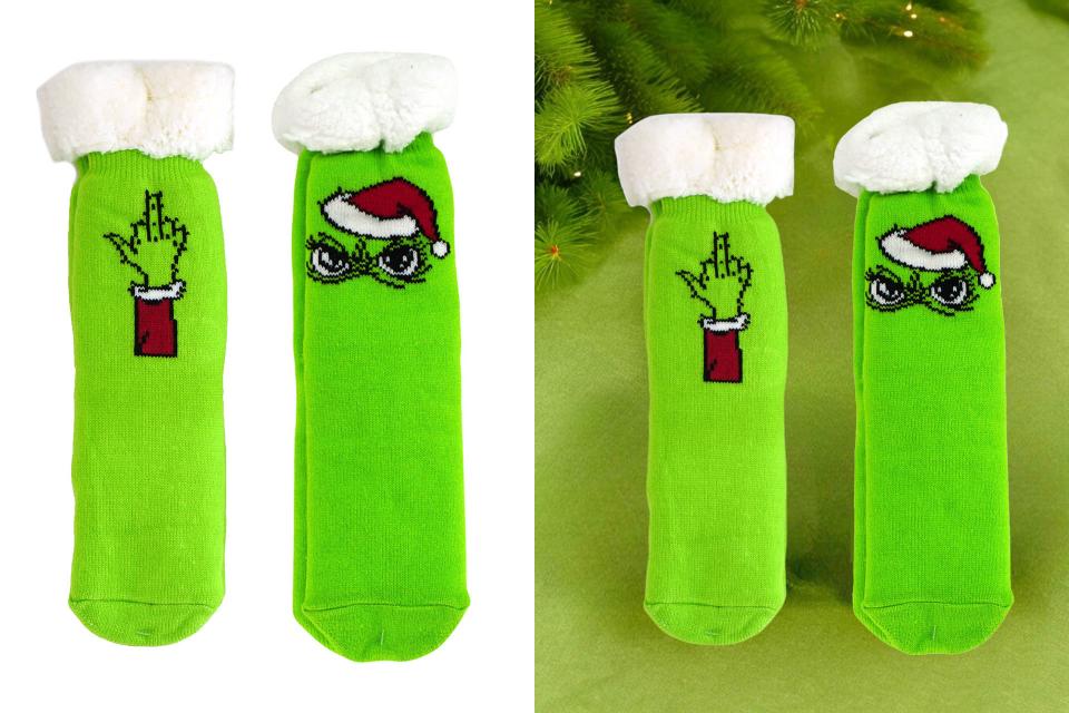 hüttensocken "festtagsmuffel", einheitsgröße