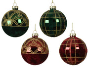 kerstballen glas 4ass assortie d.8cm