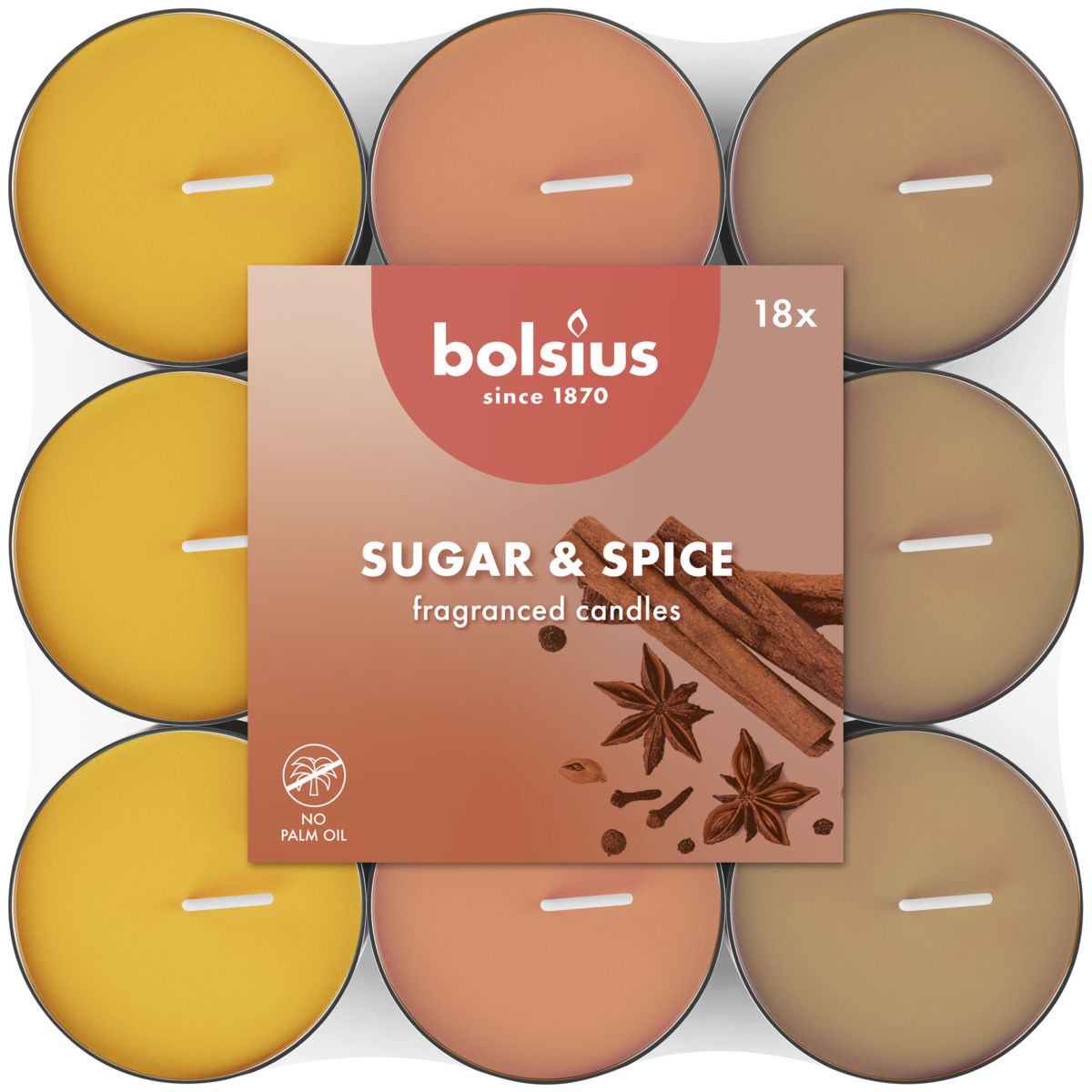 geurtheelicht 3,5u sugar & spice pack 18