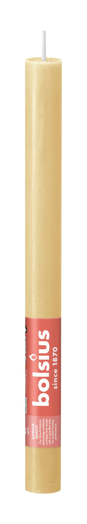 Rustikale Tischkerze Oat Beige