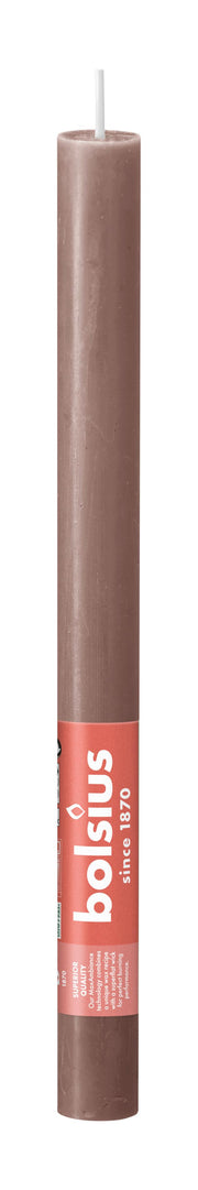 Rustikale Tischkerze rustic taupe