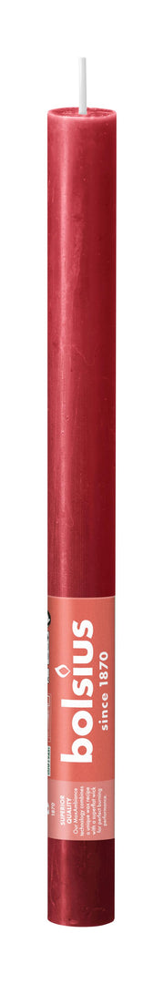 rustieke Tischkerze delicate red