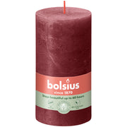 rustiek stompkaars 130/68 velvet red