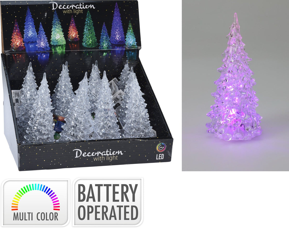 kerstboom acryl met gekleurd l