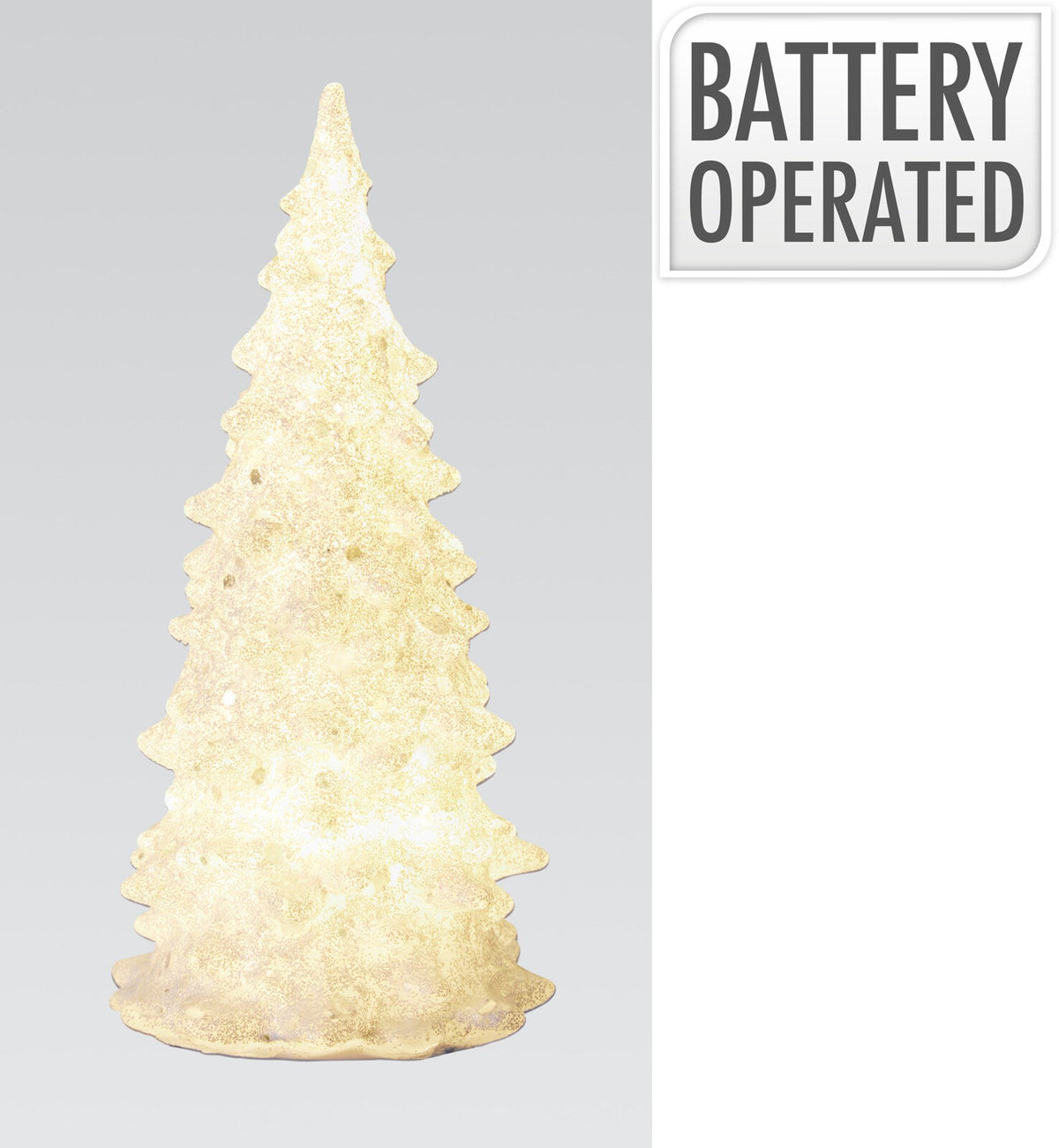 kerstboom met led en glitter