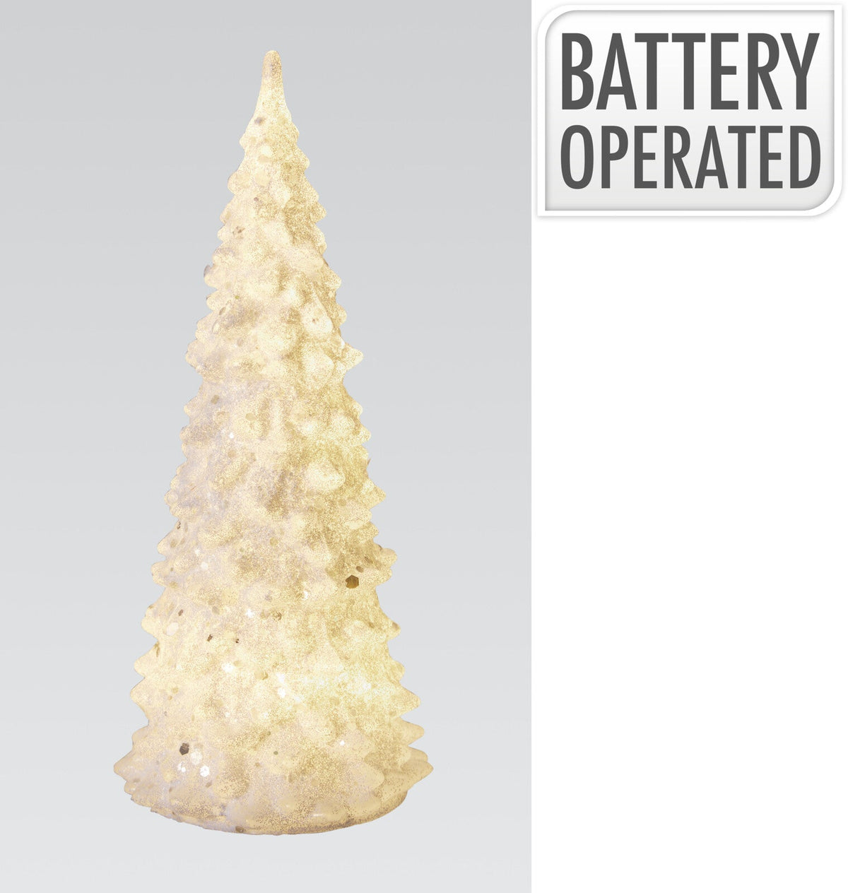 kerstboom met led en glitter