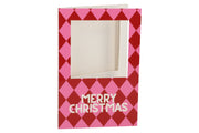 gift tile card merry christmas pink 21x14x1cm