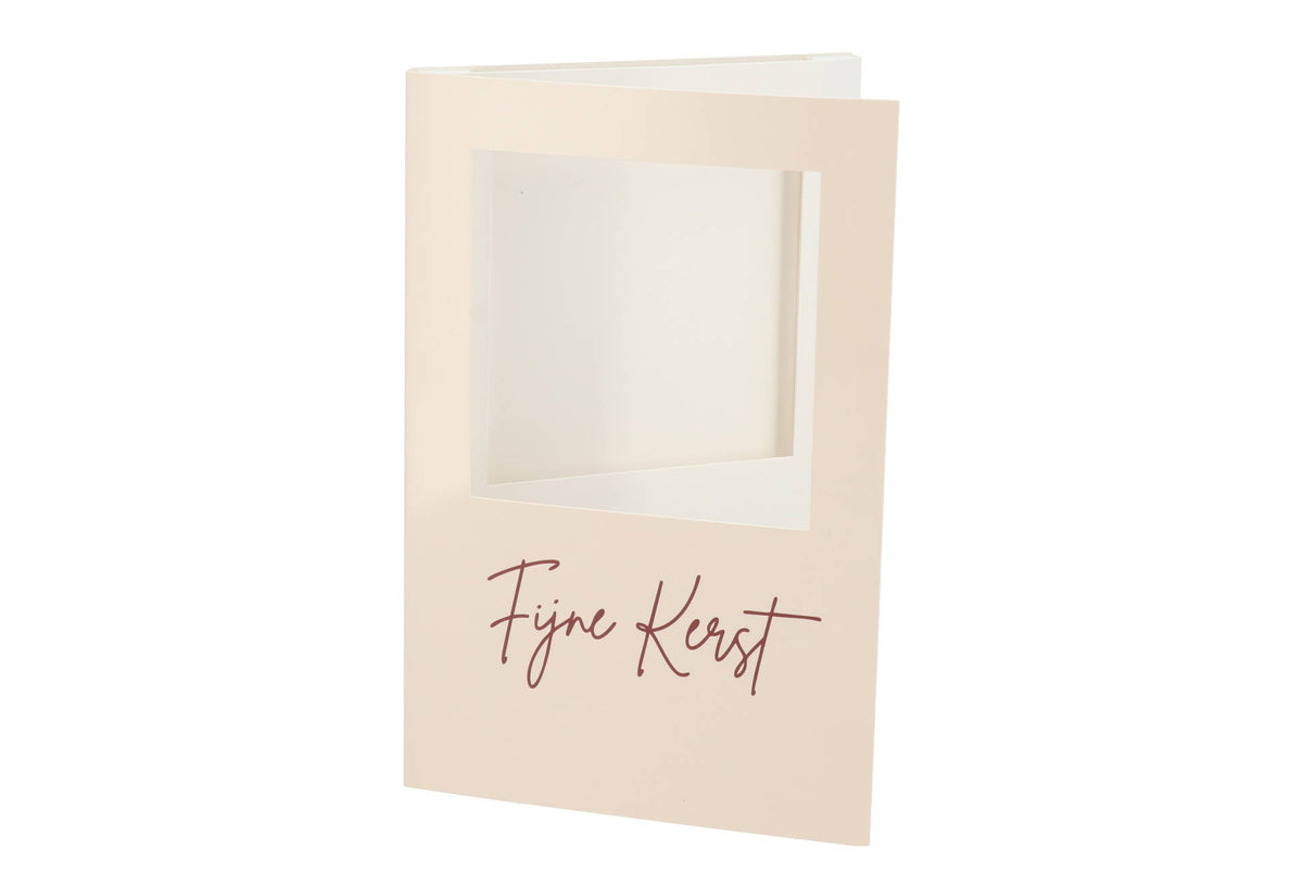 gift tile card fijne kerst nude 21x14x1cm