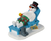 relaxing snowman