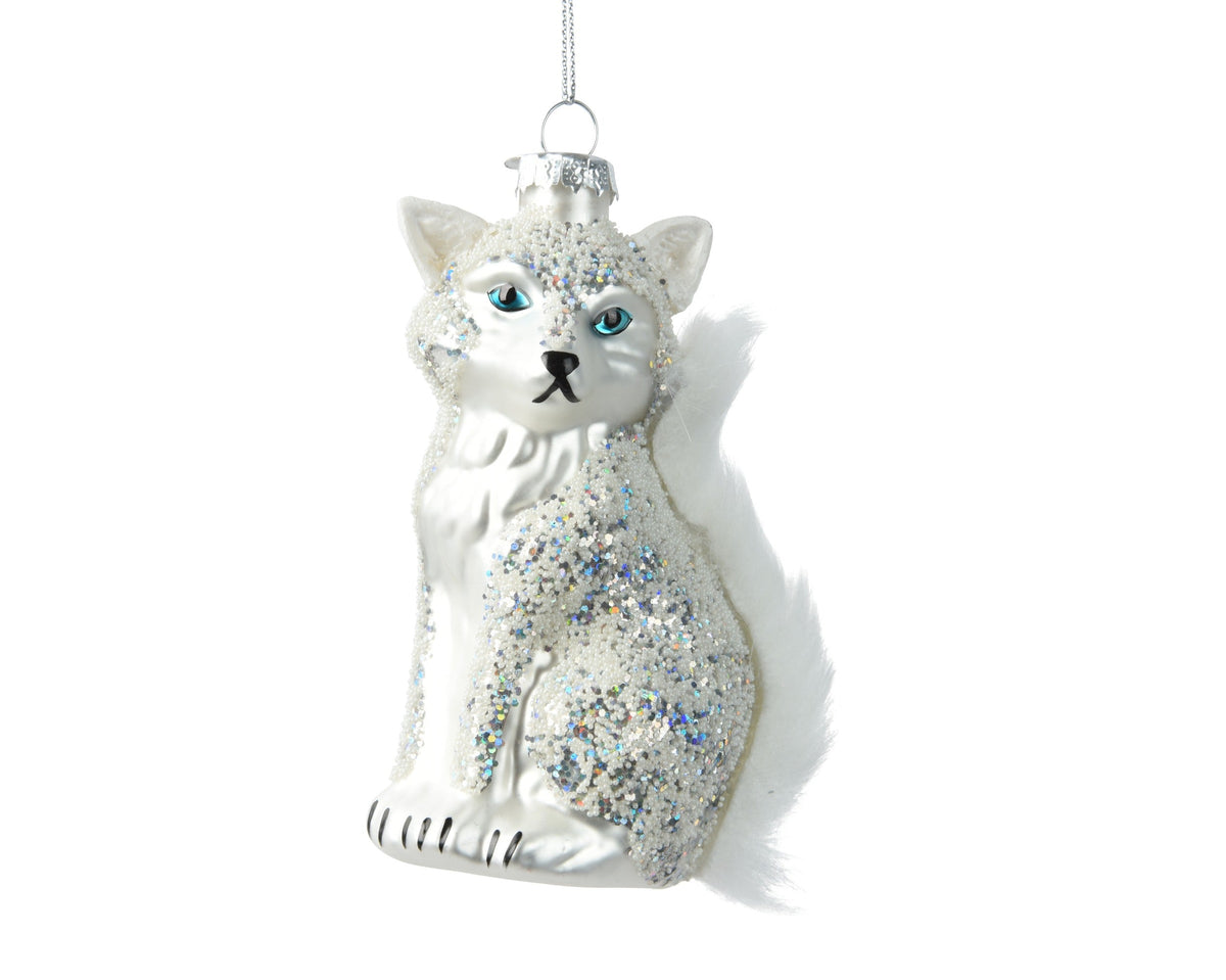 vos glas w iris beads, fur wit/kleur(en) l.6.2cm x w.5.4cm x h.11.2cm