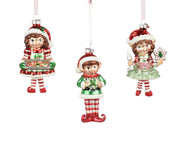 elf glas matt 3ass multi l.7.5cm x w.4.5cm x h.13.3cm